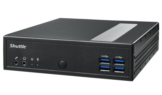 Shuttle XPC slim Barebone DL30N, Intel N100, 1x DDR5, 2x LAN (2x 2.5Gbit), 2xCOM,1xHDMI,1xDP, 1x VGA, fanless, fonctionnement permanent 24/7