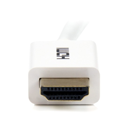 StarTech.com Câble HDMI haute vitesse Ultra HD 4k x 2k de 3m - Cordon HDMI vers HDMI CL3 pour installation murale - M/M - Blanc - Câble HDMI - HDMI mâle pour HDMI mâle - 3 m - double blindage - blanc