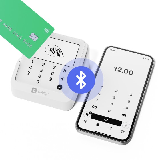SumUp Solo Lite lecteur de cartes à puce Batterie Blanc