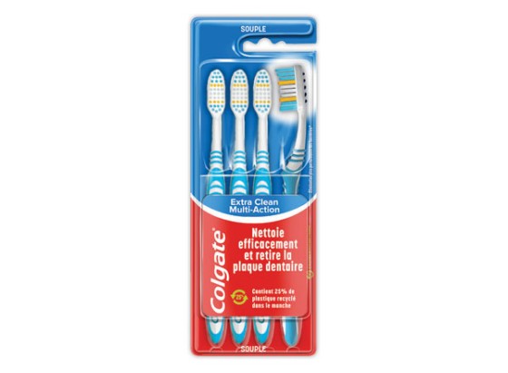 1 Pack de 4 brosses à dents Colgate Souple