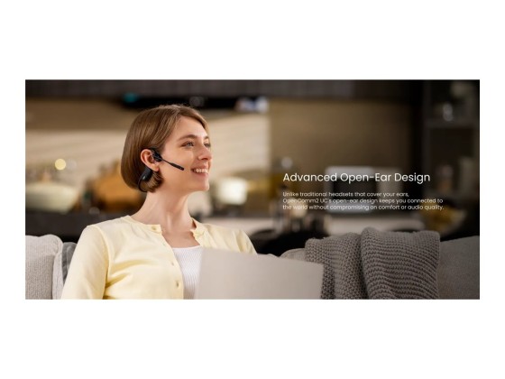 SHOKZ C110-AA-BK écouteur/casque Sans fil Crochets auriculaires Bureau/Centre d'appels USB Type-A Bluetooth Noir