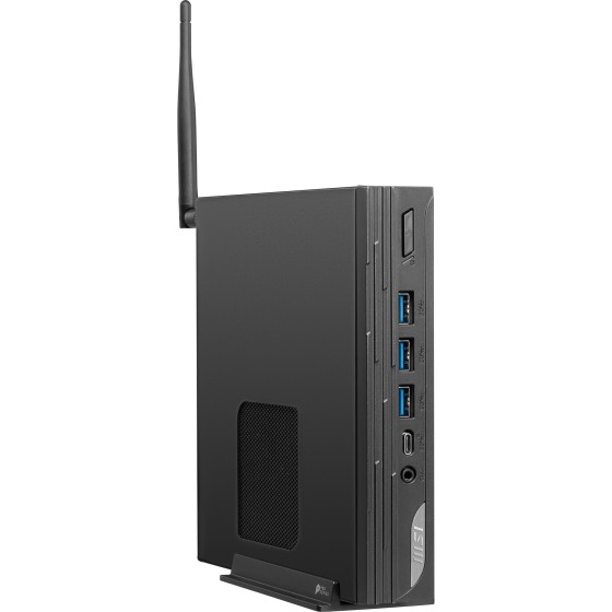 MSI PRO DP10 13M 011BE - Barebone - SFF 1 x Core i5 1340P / jusqu'à 4.6 GHz - RAM 0 Go - Carte graphique Intel Iris Xe - IEEE 802.11ax (Wi-Fi 6E), Gigabit Ethernet, 2.5 Gigabit Ethernet, Bluetooth 5.3 - noir