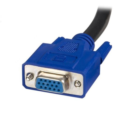 StarTech.com Câble pour Switch KVM VGA avec USB 2 en 1 - 1.80m - Câble clavier/vidéo/souris/USB - HD-15 (VGA), USB type B (M) pour USB, HD-15 (VGA) - 1.8 m - pour P/N: RKCOND17HD, SV231USBGB, SV231USBLC, SV431USB, SV431USBAE, SV431USBAEGB, SV431USBDDM