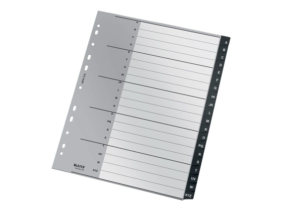 1 Jeu d'intercalaires alphabétiq extra larges LEITZ Recycle - PP- A4-20T