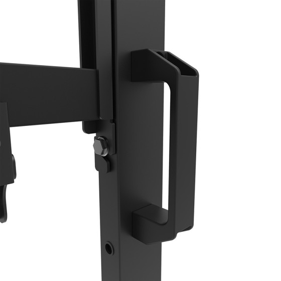 NEOMOUNTS FL50-575BL1 Support au sol mobile pour écran 65-110p - étagère multimédia incluse - installation rapide - TÜV