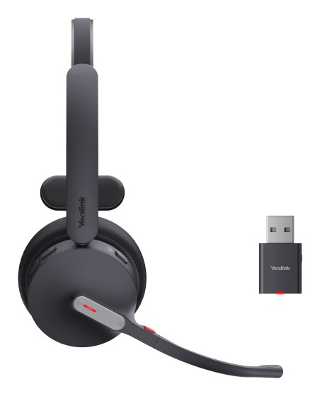Yealink WH64 Hybrid Mono Teams Casque Sans fil Arceau Bureau/Centre d'appels Micro-USB Bluetooth Noir