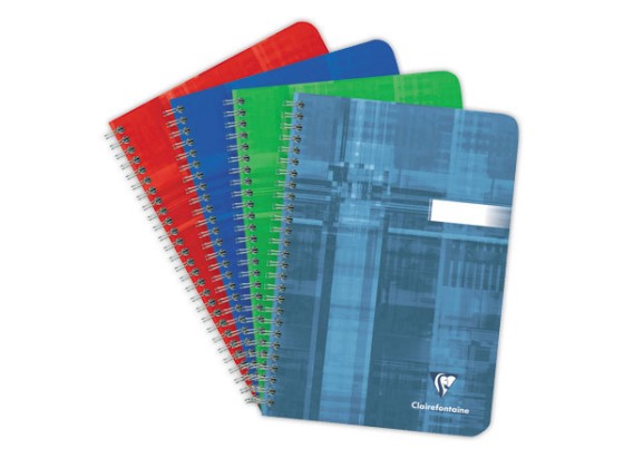 1 Cahier reliure spirale A5 180 pages ligné- couleur aléatoire