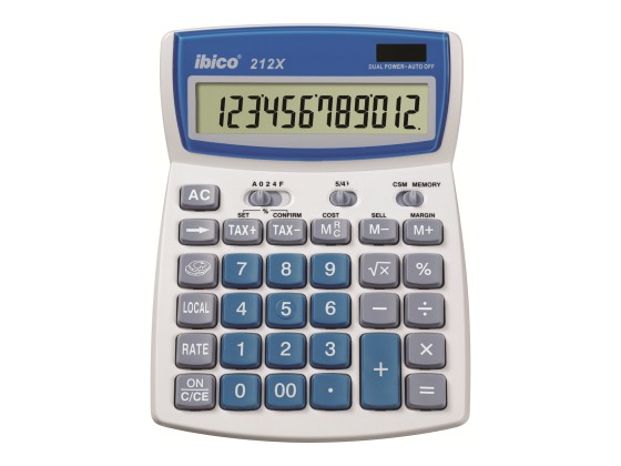 1 Calculatrice de bureau Ibico 212X 12 chiffres