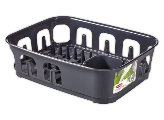 1 Egouttoir rectangle 9 assiettes Essentials CURVER - Gris anthracite
