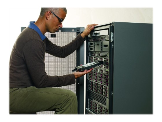 HPE StorageWorks MSL2024 - Bibliothèque de bandes - LTO Ultrium - nombre maximum de lecteurs : 2 - rack-montable - 2U - lecteur de codes barres - pour ProLiant DL120 G7, DL120 G7 Base, DL120 G7 Entry, DL120 G7 Performance