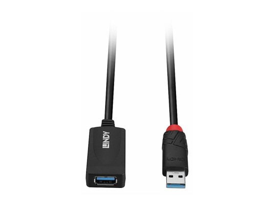 Lindy 43155 câble USB USB 3.2 Gen 1 (3.1 Gen 1) 5 m USB A Noir