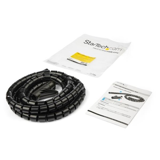 Voici une solution simple et rapide pour organiser vos câbles. Ce passe-câbles en spirales''enroule autour de vos câbles pour dégager votre zone de travail, tout en protégeant vos câbles de l''abrasion.Les dimensions du passe-câbles extensible sont idéale
