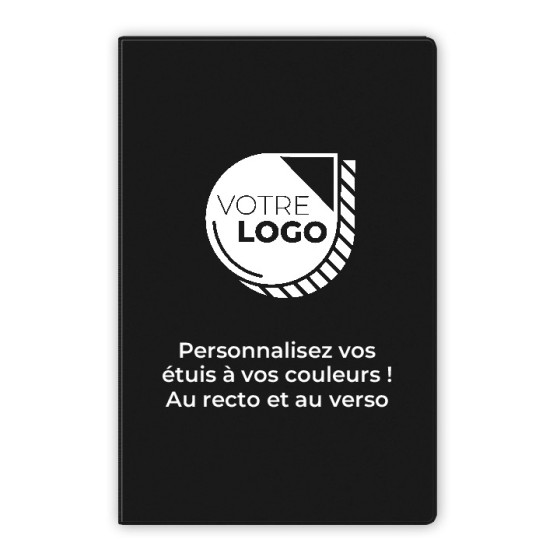 ETUIS CARTE GRISE SLIM GOMME 4 VOLETS - RECTO