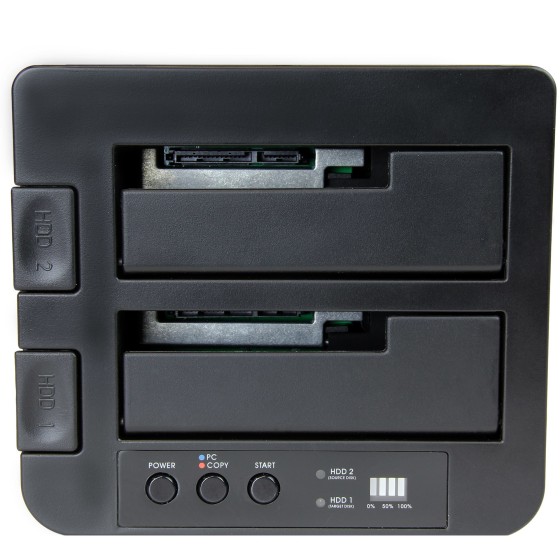 StarTech.com Duplicateur de Disques Durs Autonome, Cloneur à 2 Baies - Duplicateur de disque dur - 2 Baies (SATA-300) - pour P/N: TBLT3MM1MA, TBLT3MM2M, TBLT3MM2MA
