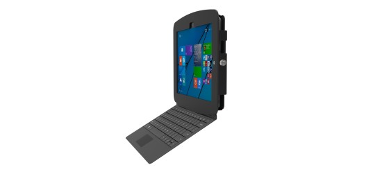 Compulocks Surface Pro 3-7 Support Boitier mural Space Blanc - Kit de montage (enceinte) - pour tablette - aluminium - noir - Taille d'écran : 12" - montable sur mur - pour Microsoft Surface Pro 3, Pro 4, Pro 5, Pro 6, Pro 7, Pro 7+