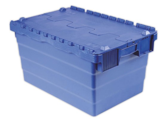 1 Bac navette gerbable 54 litres bleu