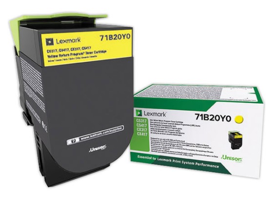 Lexmark 71B20Y0 toner cartridge 1 pc(s) Original Yellow