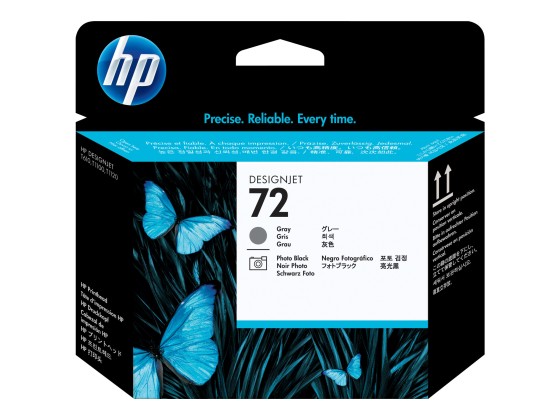 1 HP 72 tête d'impression noir et gris C9380A