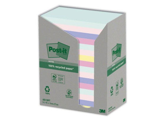 1 Lot de 16 Notes Recyclées Collection Nature, 76 x 127 mm