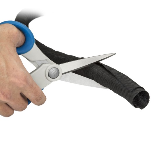 StarTech.com Passe-câble de 2 m - Gaine tressée auto-fermante - Gestionnaire de câbles en tissue trimmable (WKSTNCM) - Kit de gaines pour câbles - noir - 2 m