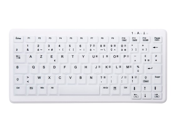 CHERRY AK-C4110F-U1-W/FR Wired keyboard compact without numpad washable USB white (FR)