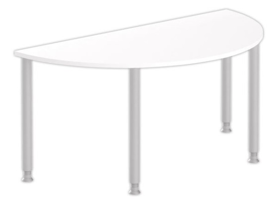 1 Complément demi-lune160 blanc/alu