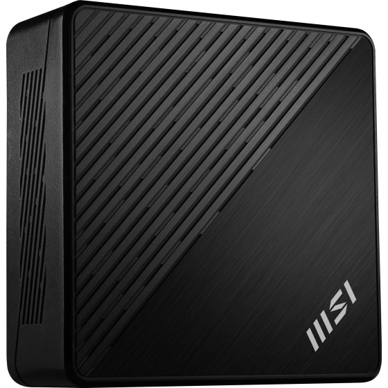 MSI Cubi 5 12M 003BEU - Barebone - mini PC 1 x Core i3 1215U - RAM 0 Go - Carte graphique Intel Iris Xe - IEEE 802.11ax (Wi-Fi 6E), Bluetooth 5.3, Gigabit Ethernet, 2.5 Gigabit Ethernet - noir