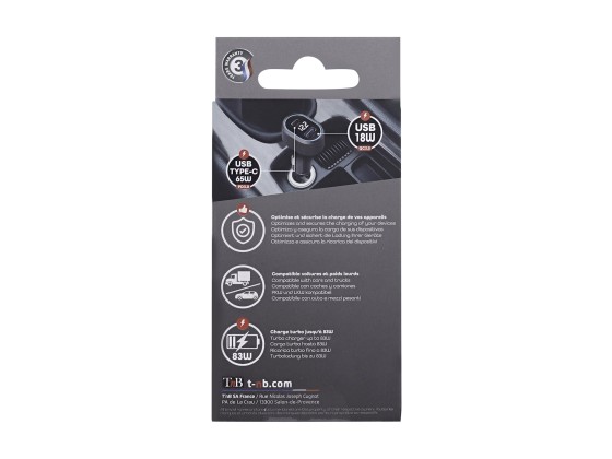 1 Chargeur allume cigares USB