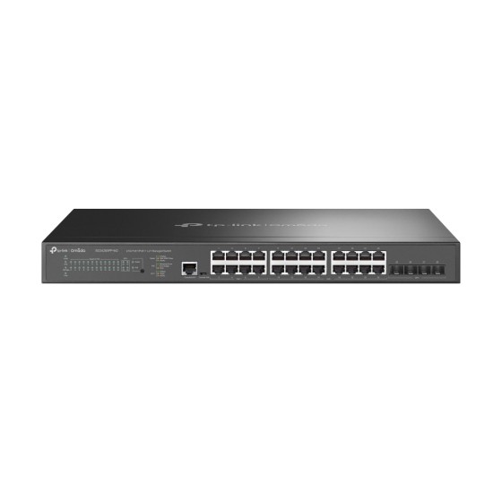 TP-LINK JetStream 24Port 2.5GBASE-T and 4-Port 10GE SFP+ L2+ Managed Switch with 16-Port PoE+ and 8-Port