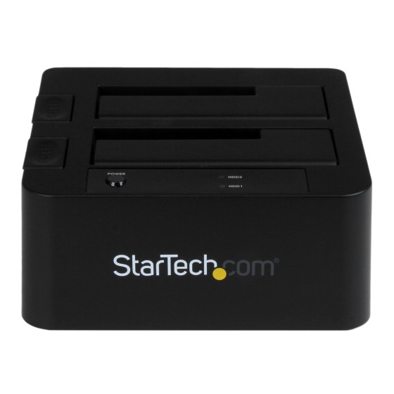 StarTech.com Dock pour Disque Dur 2 baies USB 3.0, eSATA à SATA 2,5/3,5" - Contrôleur de stockage - 2.5", 3.5" - SATA 6Gb/s - eSATA 6Gb/s, USB 3.0 - noir - pour P/N: SVA12M5NA