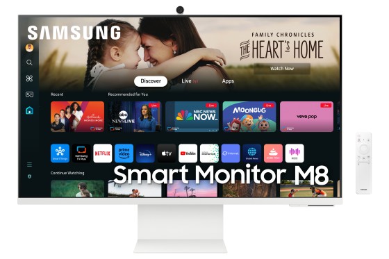 SAMSUNG LS32DM801UUXEN 32p UHD VA 60Hz Smart Monitor M8 4ms White HDMI