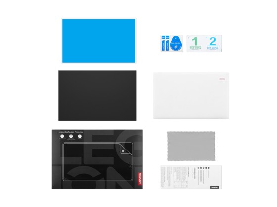 Protecteur décran Lenovo Legion GoEléments fournis :Chiffon de nettoyage Autocollant de dépoussiérage Guide de démarrage rapide