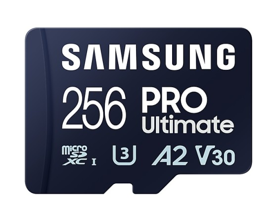 Samsung PRO Ultimate MB-MY256SB - Carte mémoire flash - 256 Go - A2 / Video Class V30 / UHS-I U3 - microSDXC UHS-I - bleu