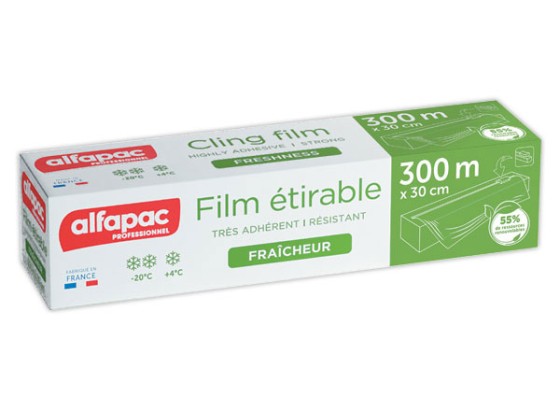 1 Boite distributrice Film alimentaire étirable 300x30 cm
