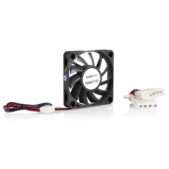StarTech.com Ventilateur PC à roulement à billes - Alimentation TX3 - 60 mm - 1x Molex fan TX3 femelle - Kit de ventilation pour ordinateur - 60 mm