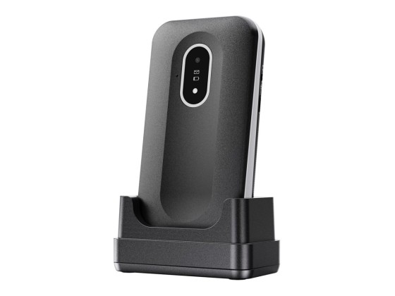 DORO Leva L20 - 4G téléphone de service - RAM 64 Mo / Mémoire interne 128 Mo - microSD slot - écran LCD (TFT) - 320 x 240 pixels (60 Hz) - rear camera 2 MP - blanc et noir