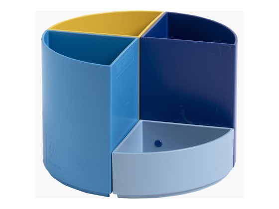 1 Pot à crayons Quarter Bee Blue couleurs assorties