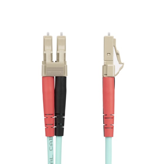 StarTech.com Câble à Fibre Optique Multimode LC/UPC vers LC/UPC OM4, 20m - Cordon de raccordement - LC/UPC multimode (M) pour LC/UPC multimode (M) - 20 m - fibre optique - duplex - 50 / 125 microns - OM4 - débit de transfert de données jusqu'à 100 Gbps, s