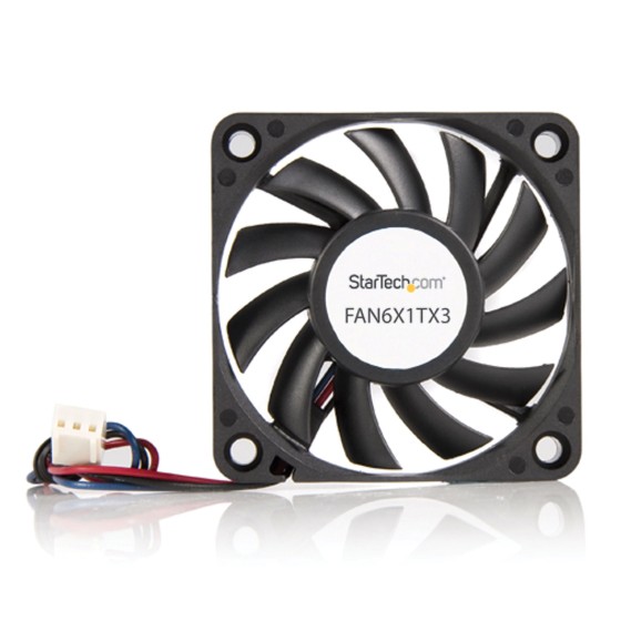 StarTech.com Ventilateur PC à roulement à billes - Alimentation TX3 - 60 mm - 1x Molex fan TX3 femelle - Kit de ventilation pour ordinateur - 60 mm