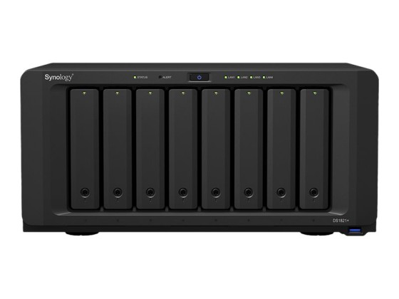SYNOLOGY DS1821+ 8-Bay NAS AMD Ryzen Embedded V1500B quad-core 2.2GHz 4Go DDR4 up to 32Go 4xUSB 3.2 Gen 1 2xeSATA