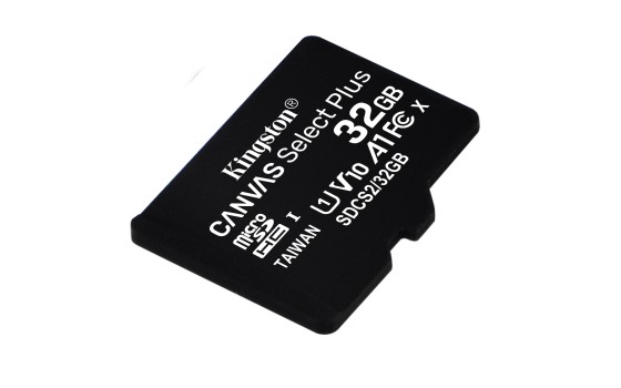 KINGSTON 32GB micSDHC Canvas Select Plus 100R A1 C10 Card + ADP