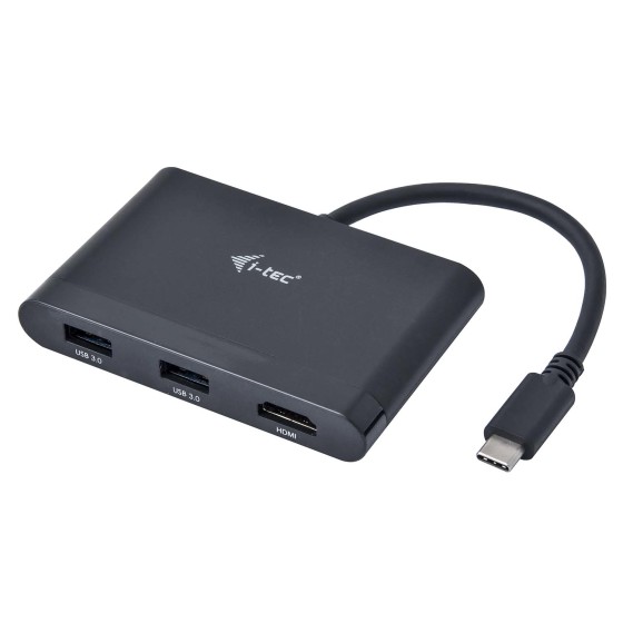 I-TEC USB-C HDMI and USB Adapter with Power Delivery 1xHDMI 4K 2xUSB 3.0 Port 1xUSB-C Power Delivery/Dataport compatible with TB3