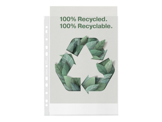1 Boite de 100 pochettes perforées ESSELTE en polypropylène recyclé 7/100ème