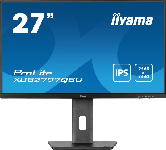iiyama ProLite XUB2797QSU-B2 écran plat de PC 68,6 cm (27") 2560 x 1440 pixels Quad HD LED Noir