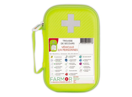 1 Trousse de secours véhicule pour 2 à 4personnes