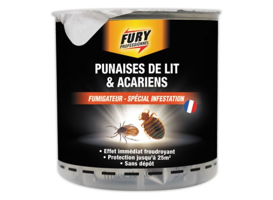 1 fumigateur spécial punaises de lit et acariens 25m2 Fury