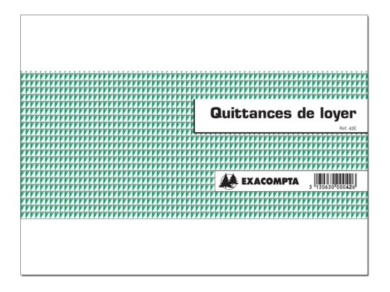 1 Manifold imprimé quittances de loyer 50 feuillets