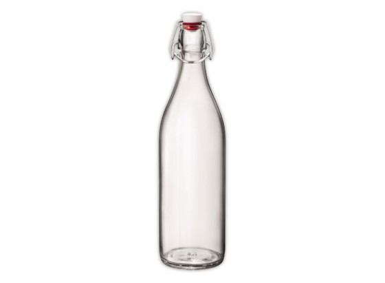 1 Bouteilles 1L en verre avec bouchon