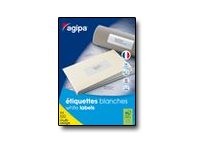 1 Boite de 100 Planches d'étiquettes A4 multi-usages soit 6500 étiquettes blanches