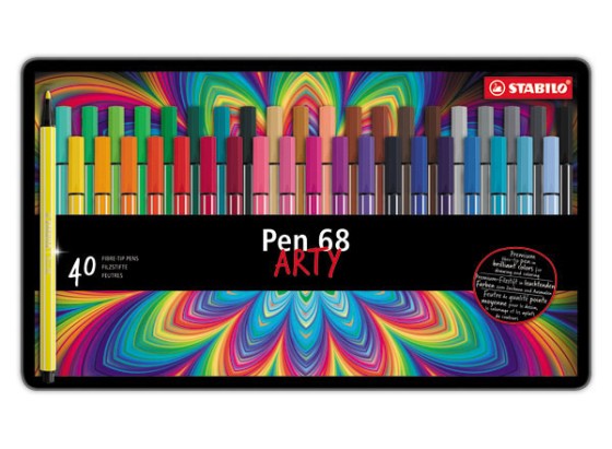 1 Boite de 40 Feutres de dessin STABILO Pen 68  décor premium